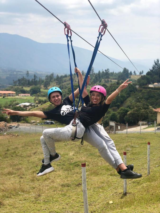 Glamping Y Chalet Aventura Park Villa De Leyva La Periquera Kültér fotó