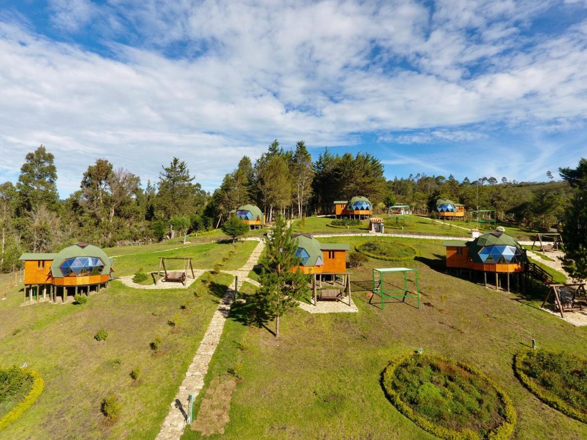 Glamping Y Chalet Aventura Park Villa De Leyva La Periquera Kültér fotó