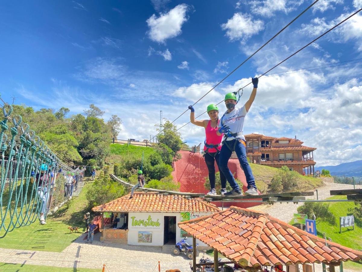 Glamping Y Chalet Aventura Park Villa De Leyva La Periquera Kültér fotó