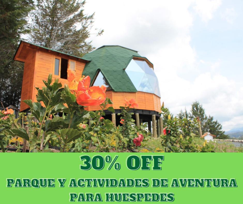 Glamping Y Chalet Aventura Park Villa De Leyva La Periquera Kültér fotó